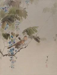 Oiseaux et fleurs, vers 1887