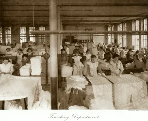 Usine de dentelle Thomas Adams, Nottingham, Nottinghamshire, 1914