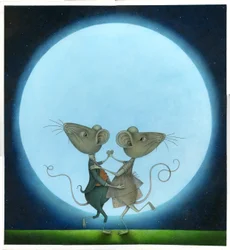 Lune bleue, 2009 (techniques mixtes)