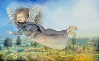 Fée volante au-dessus d