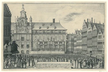 Proclamation de la paix de Münster à Anvers, 1648