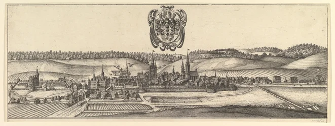 Ansbach et Cobourg, vue de deux vues a&b