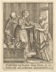 Mariée, de la Danse de la Mort, 1651