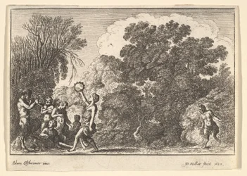 Cinq satyres et deux nymphes, 1650