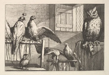 Faucons et hiboux, 1625-77