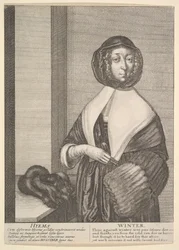 Hyems - Hiver trois-quarts de longueur, 1641