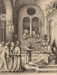 Jésus de nouveau devant Caïphe