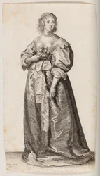 Femme portant un collier et un bracelet en perles