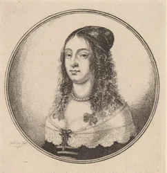 Dame avec des rubans dans les boucles, 1646