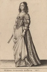 Mulier Generosa Gallica, 1643