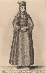 Mulier Generosa Graeca dans la ville de Pera, 1644