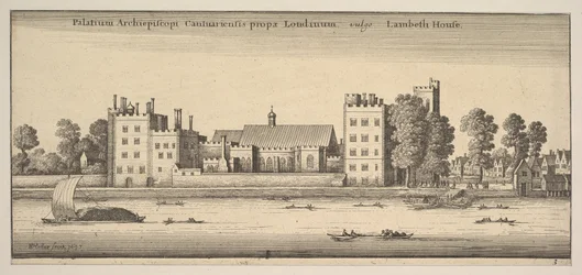 Palatium Archiepiscopi Cantuariensis prope Londinum vulgo Lambeth House Lambeth House : P..., 1647