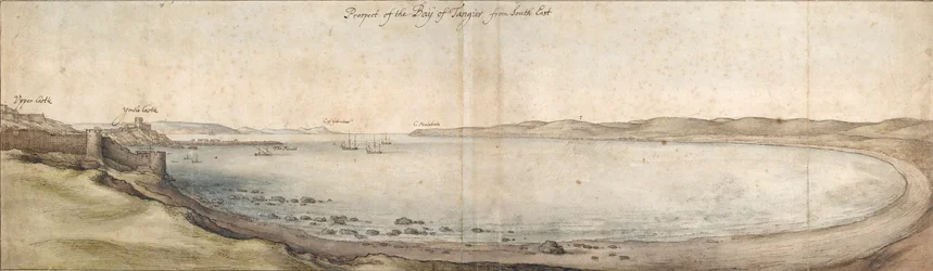 Vue de la baie de Tanger depuis le sud-est, milieu XVIIe siècle