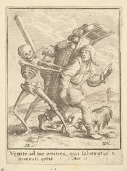 Le Colporteur, de la Danse Macabre, 1651