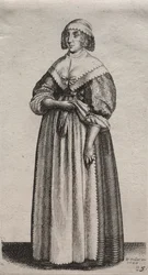 Les Diverses Habitudes des Femmes Anglaises, de la Noblesse aux Femmes de la Campagne : La Femme avec des Gants