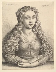 Femme avec une couronne de feuilles de chêne, 1646