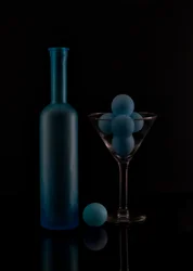 Nature morte au Blue Martini