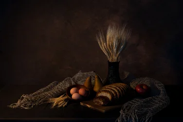 Nature morte « Récolte rustique »
