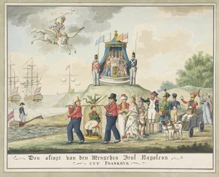 Exil de Napoléon à Elbe, 1814