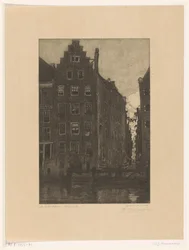 Maisons sur le Damrak à Amsterdam