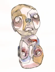 Dualité abstraite des visages
