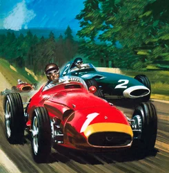 Juan Manuel Fangio (lithographie)
