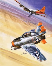 Mini Jet-Fighter, illustration de "Into the Blue" (Dans le bleu)