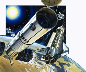 Scène de navette spatiale non identifiée