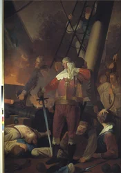 Christian IV sur "Trefoldigheden" à la bataille de Koldberger Heide 1644