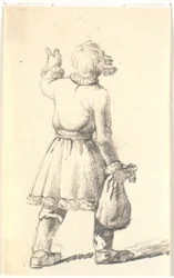 Homme marchant avec un sac