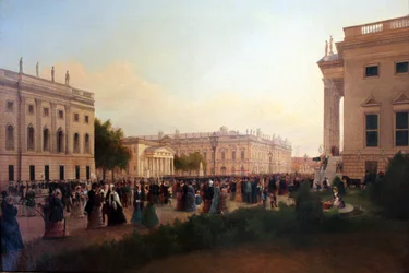 Vue de la place de l