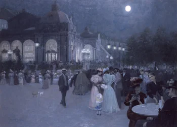 Concert nocturne dans le parc municipal