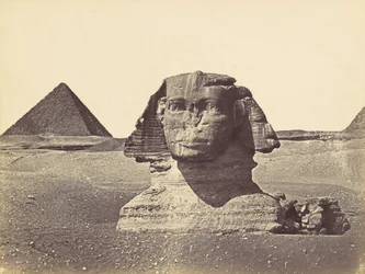 Tête du Sphinx, vers 1860