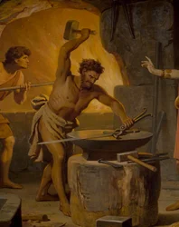 Sigurd va chez le nain Mime, de la Saga de Sigurd, Salle Inférieure