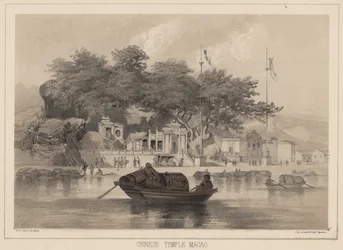 Temple chinois, Macao, 1855