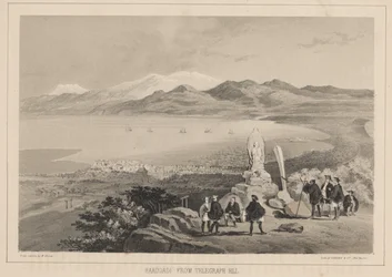 Hakodadi depuis Telegraph Hill, 1855