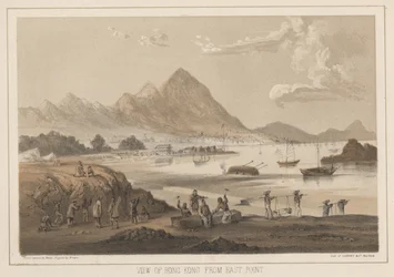 Vue de Hong Kong depuis East Point, 1855
