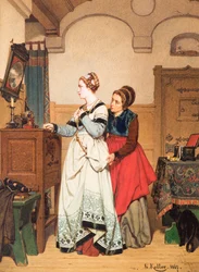 Margaret devant le miroir