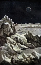 Paysage lunaire, vers 1880