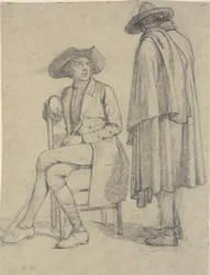 Abbé en conversation avec un romain