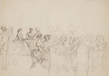 Soirée chez la princesse Charlotte Frédérique à Rome