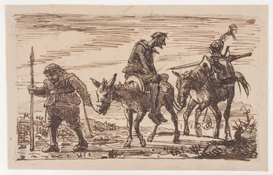 Don Quichotte battu ramené chez lui