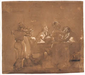 Scène de taverne
