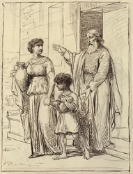 Agar et Ismaël quittent Abraham