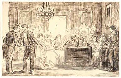 Scène de société à Copenhague