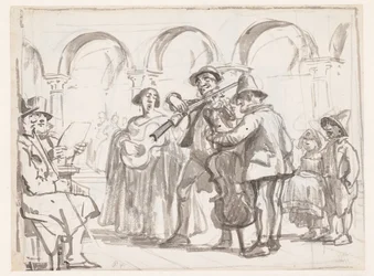 Le musicien sur la place Saint-Marc, Venise