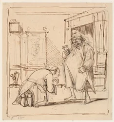 Peder Paars, livre 1, chant 4. Per Degn a peur du bailli