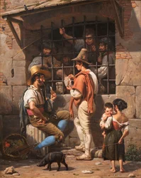 Scène de prison à Rome