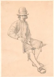 Jeune homme assis de Dalarna