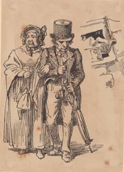 Couple de citoyens âgés se promenant